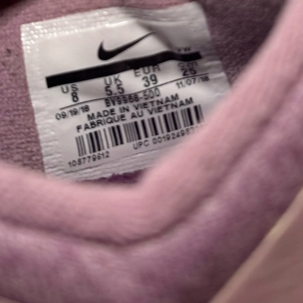 Nike Womens Air Bela TR Running Shoe Pink purple with Gold Swoosh size 8 - Picture 6 of 7